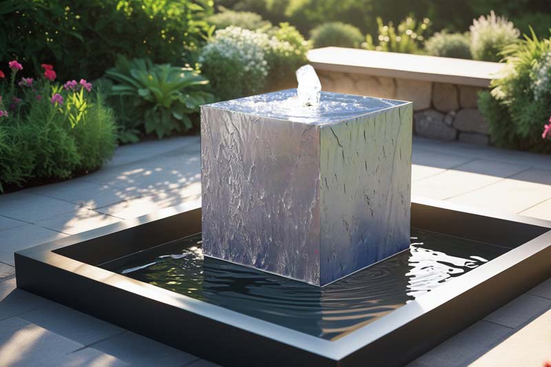 WasserKubus mit Wasserbecken