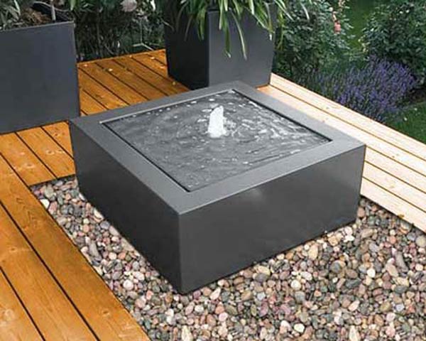 Wassertisch in Anthrazit