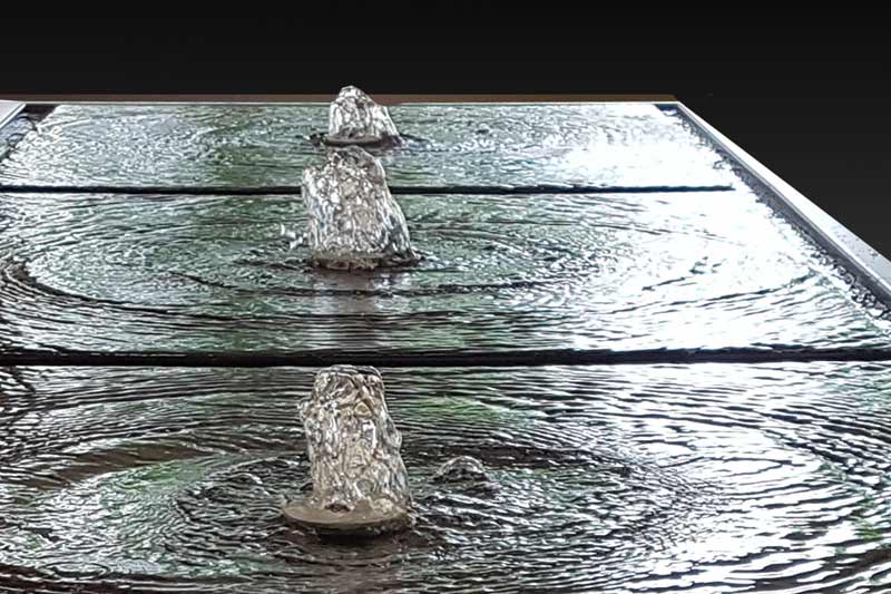 Wassertisch Makroaufnahme